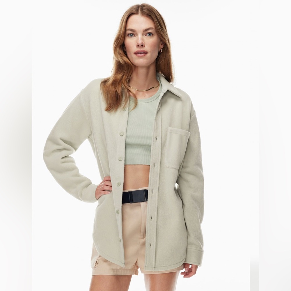 Aritzia TNA Polar Shirt Jacket Button Up Utility Long Sleeve Top